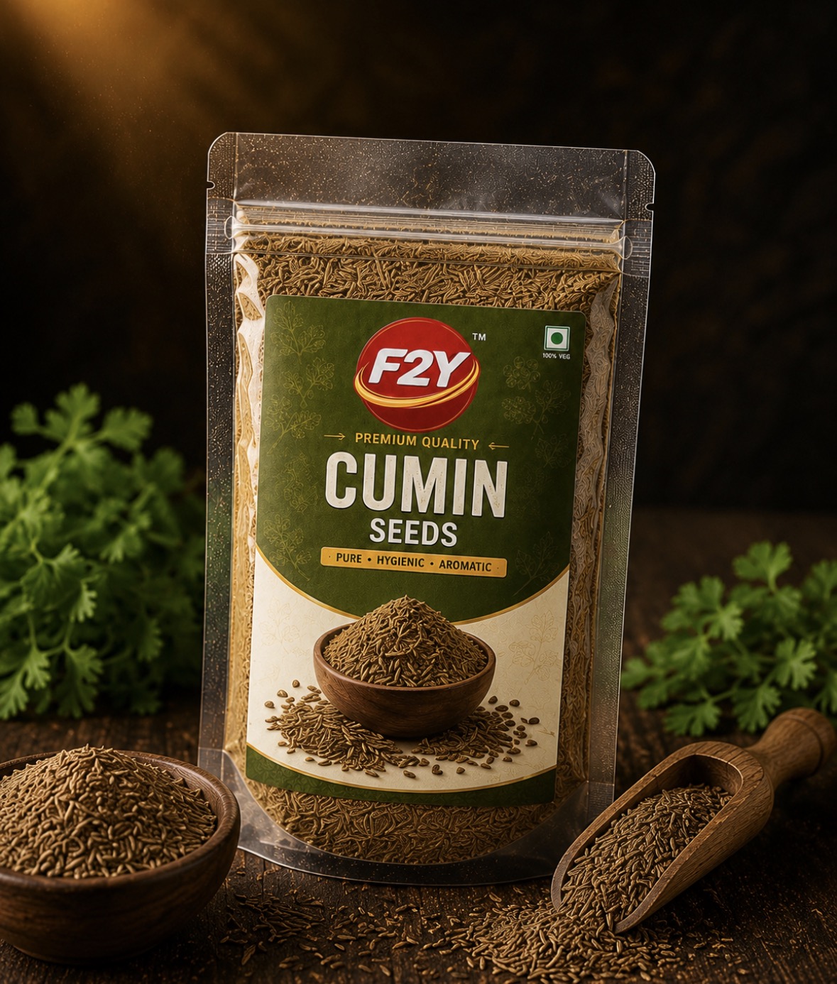 F2Y farm-fresh jeera cumin powder pack