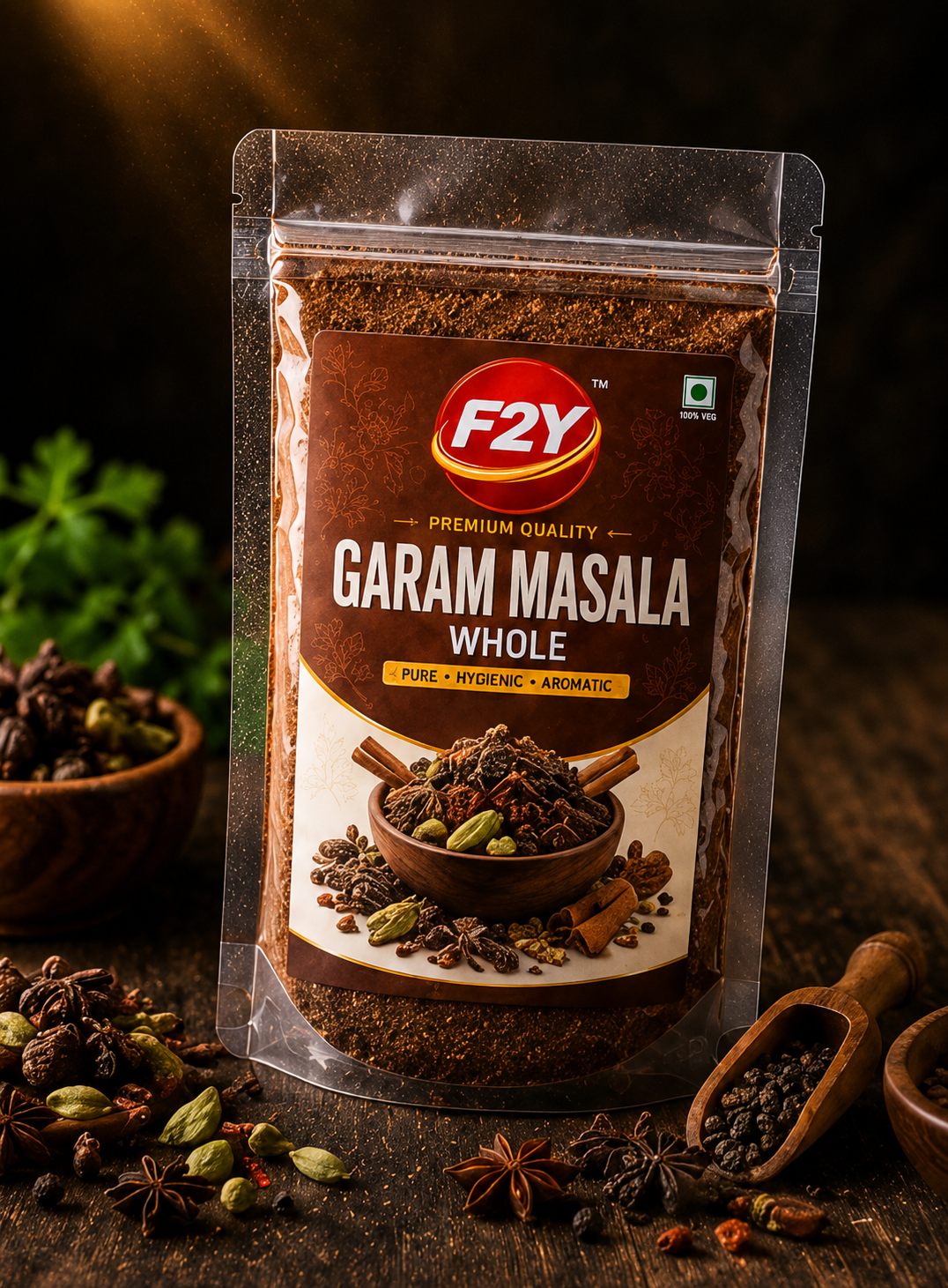 F2Y khada garam masala whole spice mix pack
